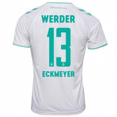 Kandiny Kinder Tjark Eckmeyer #13 Weiß Auswärtstrikot Trikot 2023/24 T-Shirt