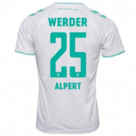 Kandiny Kinder Marvin Alpert #25 Weiß Auswärtstrikot Trikot 2023/24 T-Shirt