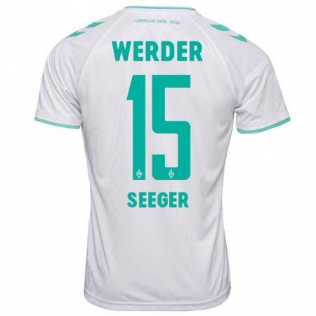 Kandiny Kinder Ben Ekobena-Seeger #15 Weiß Auswärtstrikot Trikot 2023/24 T-Shirt