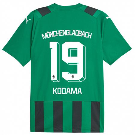 Kandiny Kinder Keiko Kodama #19 Schwarz Grün Auswärtstrikot Trikot 2023/24 T-Shirt