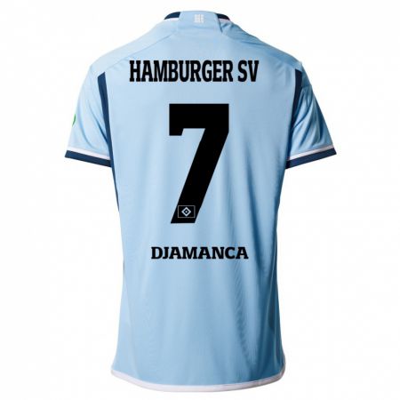 Kandiny Kinder Ismaila Djamanca #7 Blau Auswärtstrikot Trikot 2023/24 T-Shirt