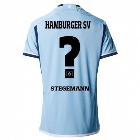 Kandiny Kinder Jean-Pierre Stegemann #0 Blau Auswärtstrikot Trikot 2023/24 T-Shirt