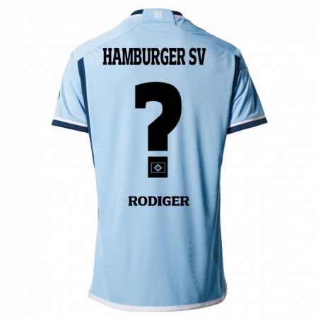 Kandiny Kinder Philipp Rödiger #0 Blau Auswärtstrikot Trikot 2023/24 T-Shirt