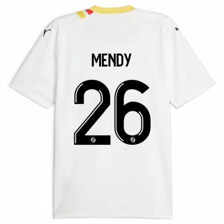 Kandiny Kinder Nampalys Mendy #26 Schwarz Auswärtstrikot Trikot 2023/24 T-Shirt