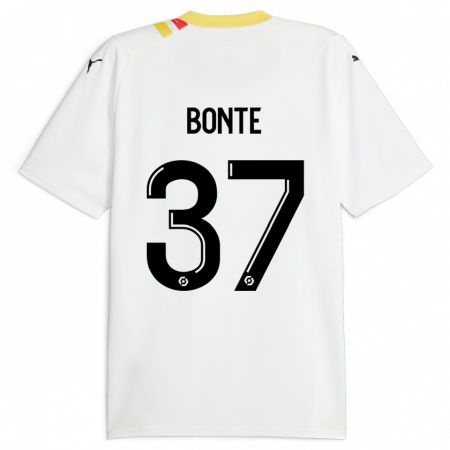 Kandiny Kinder Nolan Bonte #37 Schwarz Auswärtstrikot Trikot 2023/24 T-Shirt