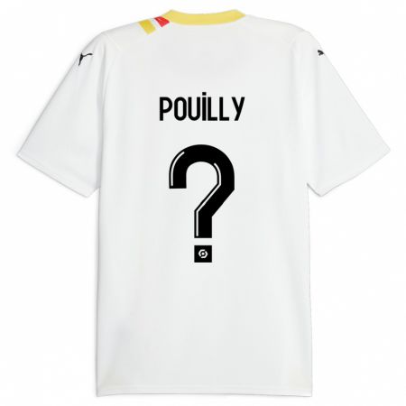 Kandiny Kinder Tom Pouilly #0 Schwarz Auswärtstrikot Trikot 2023/24 T-Shirt