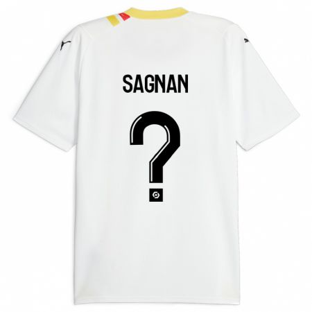 Kandiny Kinder Souleymane Sagnan #0 Schwarz Auswärtstrikot Trikot 2023/24 T-Shirt