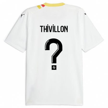 Kandiny Kinder Lina Thivillon #0 Schwarz Auswärtstrikot Trikot 2023/24 T-Shirt