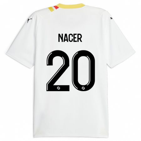 Kandiny Kinder Myriem Nacer #20 Schwarz Auswärtstrikot Trikot 2023/24 T-Shirt