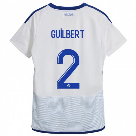 Kandiny Kinder Frédéric Guilbert #2 Weiß Auswärtstrikot Trikot 2023/24 T-Shirt