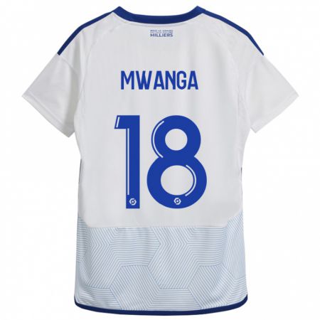 Kandiny Kinder Junior Mwanga #18 Weiß Auswärtstrikot Trikot 2023/24 T-Shirt