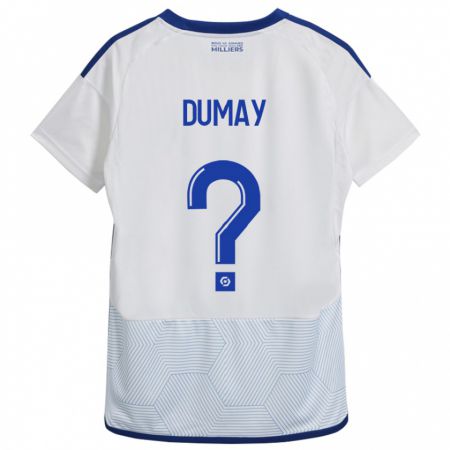 Kandiny Kinder Yoann Dumay #0 Weiß Auswärtstrikot Trikot 2023/24 T-Shirt