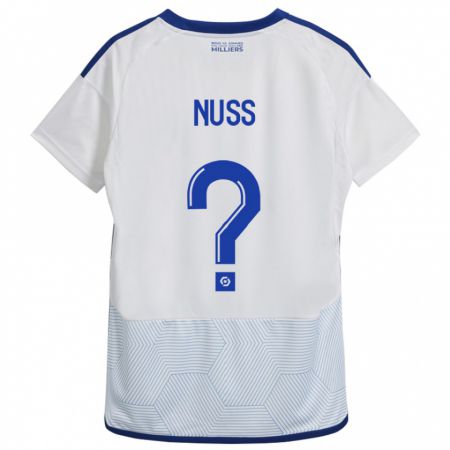 Kandiny Kinder Antoine Nuss #0 Weiß Auswärtstrikot Trikot 2023/24 T-Shirt