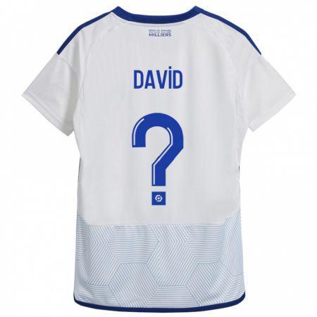Kandiny Kinder David #0 Weiß Auswärtstrikot Trikot 2023/24 T-Shirt