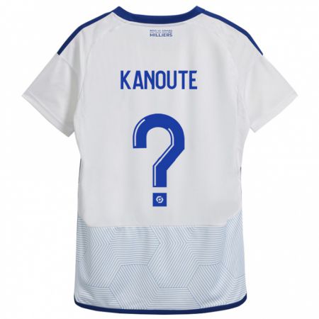Kandiny Kinder Mahamadou Kanouté #0 Weiß Auswärtstrikot Trikot 2023/24 T-Shirt
