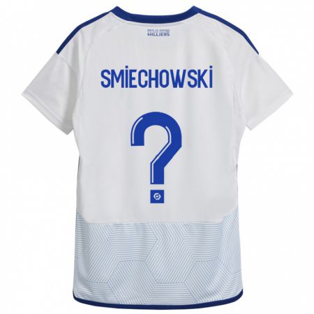 Kandiny Kinder Artur Smiechowski #0 Weiß Auswärtstrikot Trikot 2023/24 T-Shirt