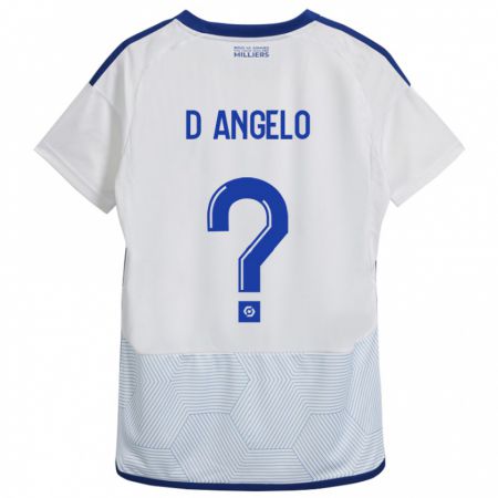 Kandiny Kinder Gianni D'angelo #0 Weiß Auswärtstrikot Trikot 2023/24 T-Shirt