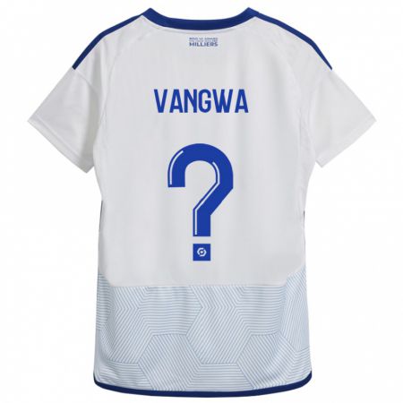 Kandiny Kinder Jilva Vangwa #0 Weiß Auswärtstrikot Trikot 2023/24 T-Shirt