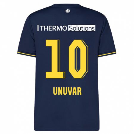 Kandiny Kinder Naci Ünüvar #10 Marine Auswärtstrikot Trikot 2023/24 T-Shirt