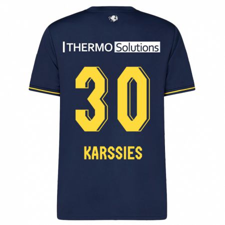 Kandiny Kinder Sam Karssies #30 Marine Auswärtstrikot Trikot 2023/24 T-Shirt