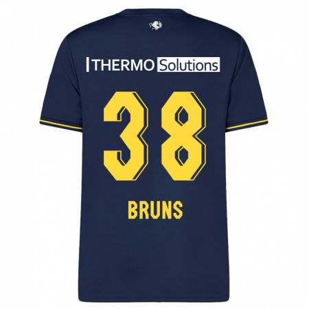 Kandiny Kinder Max Bruns #38 Marine Auswärtstrikot Trikot 2023/24 T-Shirt