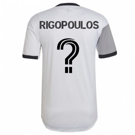 Kandiny Kinder Theo Rigopoulos #0 Weiß Auswärtstrikot Trikot 2023/24 T-Shirt