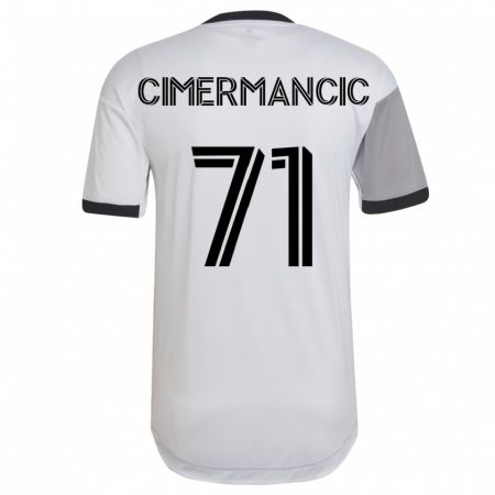 Kandiny Kinder Markus Cimermancic #71 Weiß Auswärtstrikot Trikot 2023/24 T-Shirt