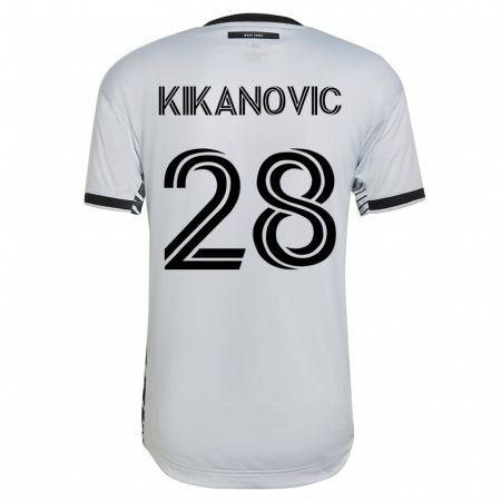 Kandiny Kinder Benjamin Kikanovic #28 Weiß Auswärtstrikot Trikot 2023/24 T-Shirt