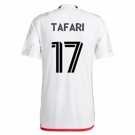 Kandiny Kinder Nkosi Tafari #17 Weiß Auswärtstrikot Trikot 2023/24 T-Shirt