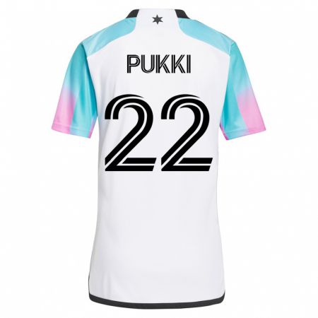 Kandiny Kinder Teemu Pukki #22 Weiß Auswärtstrikot Trikot 2023/24 T-Shirt