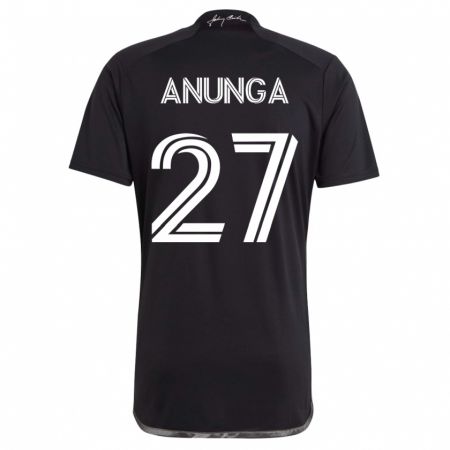 Kandiny Kinder Tah Anunga #27 Schwarz Auswärtstrikot Trikot 2023/24 T-Shirt