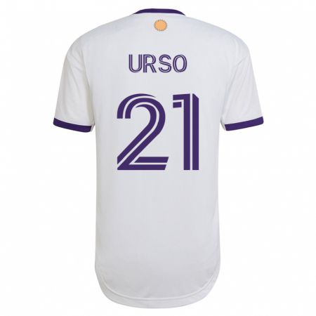 Kandiny Kinder Júnior Urso #21 Weiß Auswärtstrikot Trikot 2023/24 T-Shirt