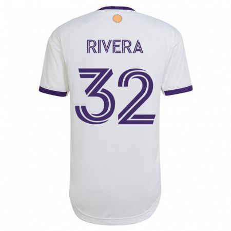 Kandiny Kinder Wilfredo Rivera #32 Weiß Auswärtstrikot Trikot 2023/24 T-Shirt