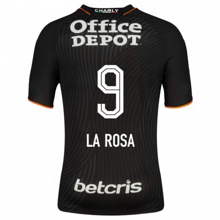 Kandiny Kinder Roberto De La Rosa #9 Schwarz Auswärtstrikot Trikot 2023/24 T-Shirt