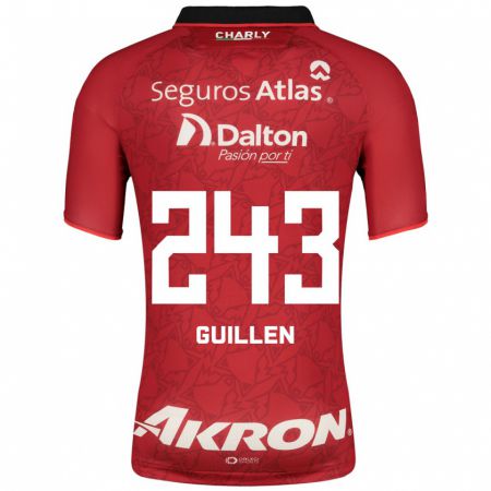 Kandiny Kinder Jesús Guillén #243 Rot Auswärtstrikot Trikot 2023/24 T-Shirt