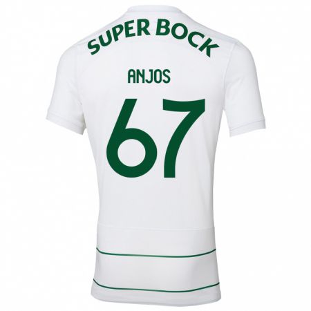 Kandiny Kinder Lucas Anjos #67 Weiß Auswärtstrikot Trikot 2023/24 T-Shirt