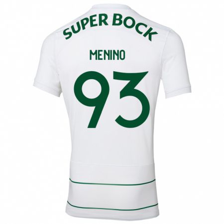 Kandiny Kinder Miguel Menino #93 Weiß Auswärtstrikot Trikot 2023/24 T-Shirt