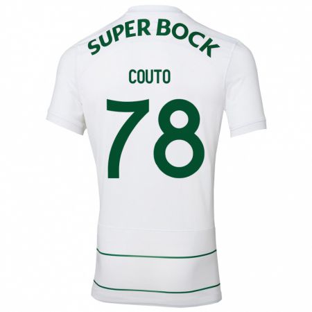 Kandiny Kinder Mauro Couto #78 Weiß Auswärtstrikot Trikot 2023/24 T-Shirt