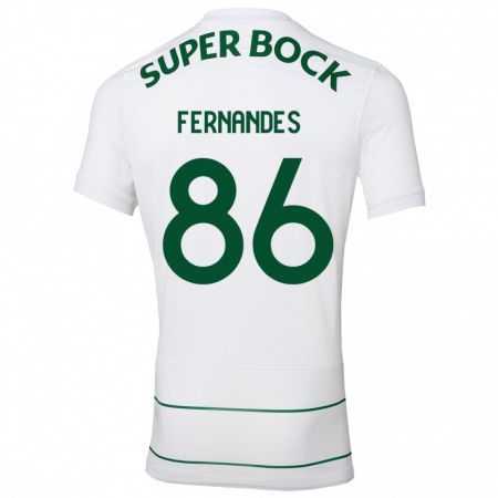 Kandiny Kinder Emanuel Fernandes #86 Weiß Auswärtstrikot Trikot 2023/24 T-Shirt