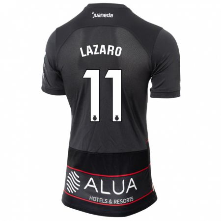 Kandiny Kinder Victor Lázaro #11 Schwarz Auswärtstrikot Trikot 2023/24 T-Shirt