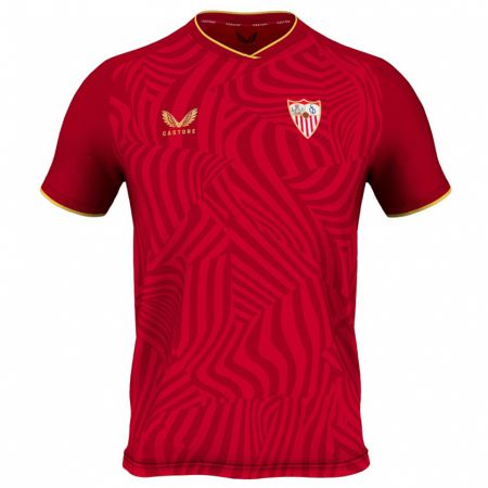 Kandiny Kinder Raúl Gómez #0 Rot Auswärtstrikot Trikot 2023/24 T-Shirt