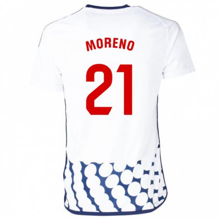 Kandiny Kinder Diego Moreno #21 Weiß Auswärtstrikot Trikot 2023/24 T-Shirt