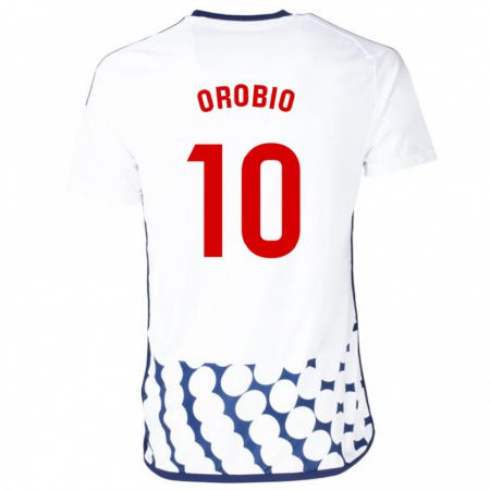 Kandiny Kinder Ekhiotz Orobio #10 Weiß Auswärtstrikot Trikot 2023/24 T-Shirt