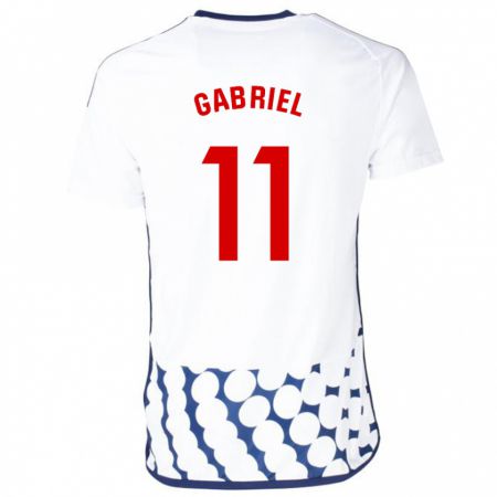 Kandiny Kinder Sergio Gabriel #11 Weiß Auswärtstrikot Trikot 2023/24 T-Shirt