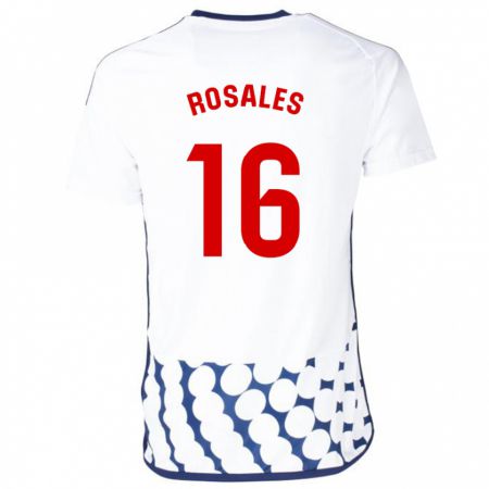 Kandiny Kinder Diego Rosales #16 Weiß Auswärtstrikot Trikot 2023/24 T-Shirt