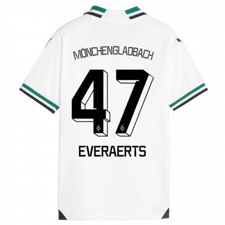 Kandiny Herren Kim Everaerts #47 Weiß Grün Heimtrikot Trikot 2023/24 T-Shirt