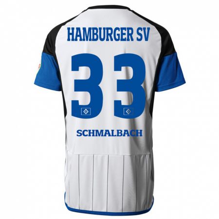 Kandiny Herren Sebastian Schmalbach #33 Weiß Heimtrikot Trikot 2023/24 T-Shirt