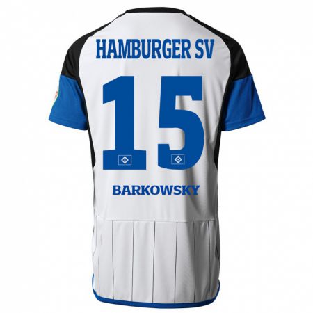 Kandiny Herren Finn Barkowsky #15 Weiß Heimtrikot Trikot 2023/24 T-Shirt