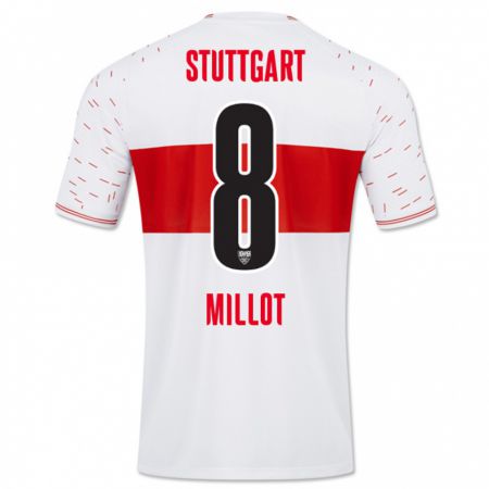 Kandiny Herren Enzo Millot #8 Weiß Heimtrikot Trikot 2023/24 T-Shirt