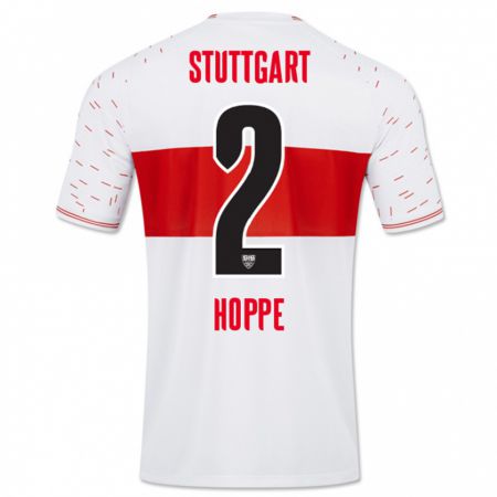 Kandiny Herren Mattis Hoppe #2 Weiß Heimtrikot Trikot 2023/24 T-Shirt